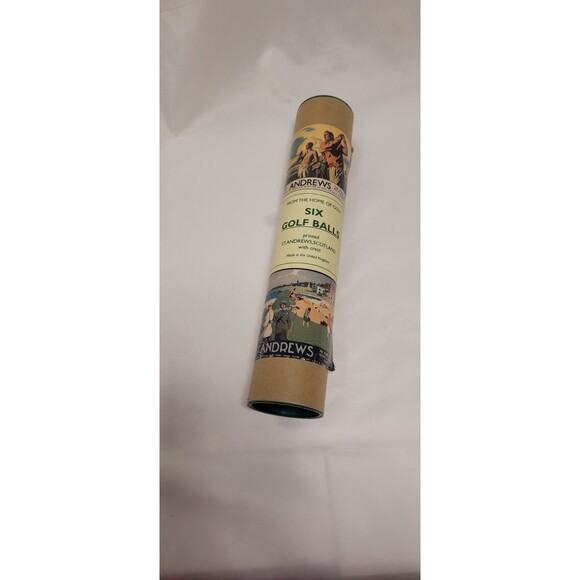 NEW St. Andrews Scotland Six (6) Golf Balls with Crest - Gift Souvenir Tube Box - Picture 5 of 5